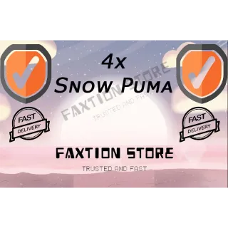 Pet | 4x Snow Puma