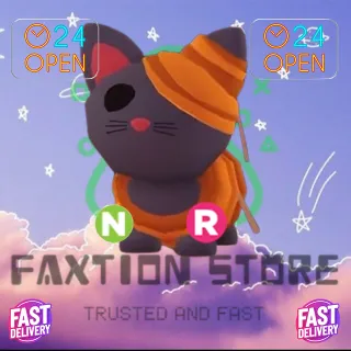 NR Halloween Golden Mummy Cat