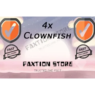 Pet | 4x Clownfish