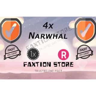 Pet | 4x Narwhal