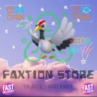 4x Red Crowned Crane