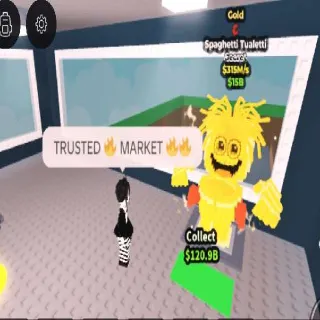 300+M/S Gold SPAGHETTI TOILET