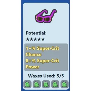 Pink Shades 8% SCP 1% SCC/8% Super-Crit Power 1% Super-Crit Chance