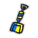 Super-Scooper Sticker