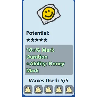 Smiley Sticker 10% Mark Duration|Honey Mark/10% MD HM