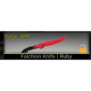 Falshion knife Ruby