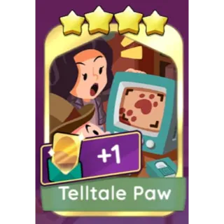 Telltale Paw monopoly go 4 star Golden Sticker