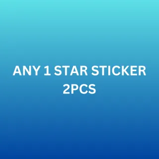 Any 1 Star Sticker 2 pieces