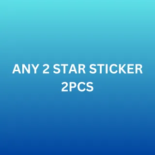 Any 2 Star Sticker 2 pieces