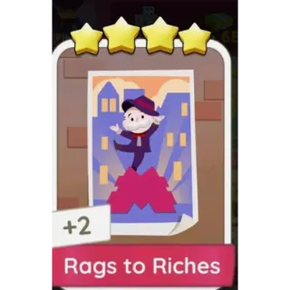 [MOVIE NIGHT] RAGS TO RICHES - MONOPOLY GO 4🌟 STICKER