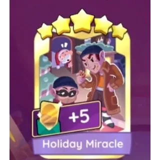 Holiday Miracle monopoly go golden 5 star 