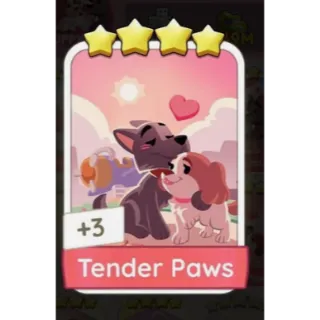 [MOVIE NIGHT] TENDER PAWS - MONOPOLY GO 4🌟 STICKER