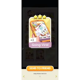 Going Viral monopoly go 3 star 