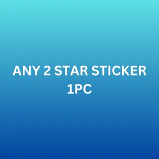 Any 2 Star Sticker 1 piece