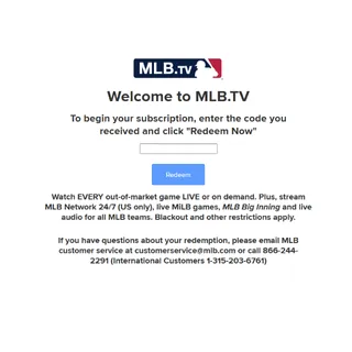 MLB. TV 2026 - 1 YEAR SUBSCRIPTION