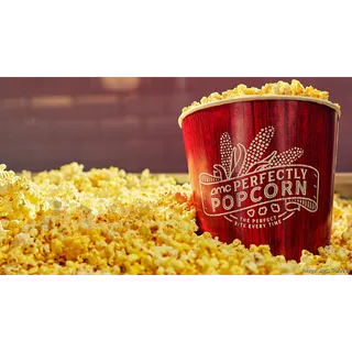 AMC LARGE POPCORN - COUPON TO GET IT FREE 