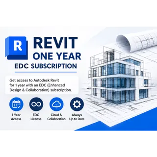 Autodesk Revit 1-Year EDC Subscription (365 Days Access)