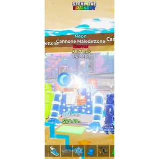 Neon Cannone Maledettone 6,7Qi/s - Fortnite: Steal the Brainrot