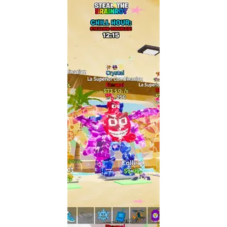 Crystal La Superior Combinacion 73,5Qi/s - Fortnite: Steal the Brainrot