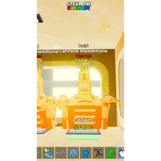 Gold Cannone Maledettone 2,6Qi/s - Fortnite: Steal the Brainrot