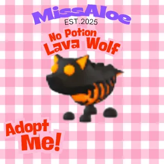 No Potion Lava WOLF || Adopt me!