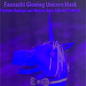 glowing unicorn mask