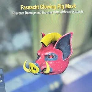 Glowing Pig Mask