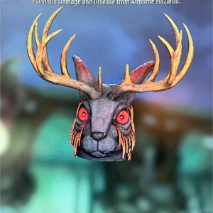 Glowing Jackalope Mask