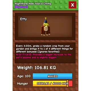Godly NM New Year's Chimp +106KG
