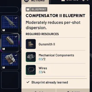 Compensator II Blueprint