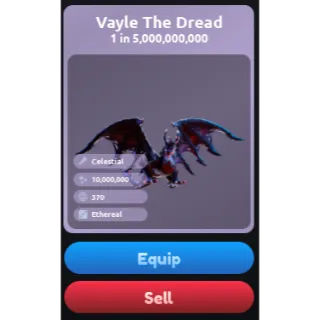 Vayle The Dread (Ethereal) - Mount RNG ROBLOX