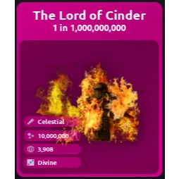 The Lord of Cinder (DIVINE) - Mount RNG ROBLOX