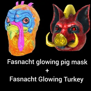 Glowing pig& turkey