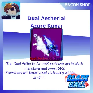 Dual Aetherial Azure Kunai