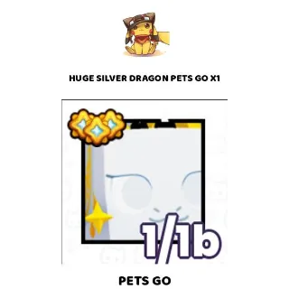 HUGE SILVER DRAGON PETS GO