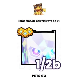 HUGE MOSAIC GRIFFIN PETS GO