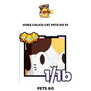 HUGE CALICO CAT PETS GO