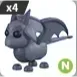 4x N Luminous Gargoyle Adoptme