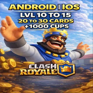 Clash Royale LVL +10|30 cards | Instant Delivery
