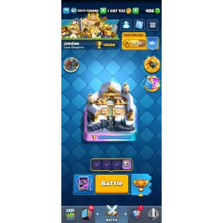 Clash royale : 12000+ Trophies | KT 15 Lvl | Lvl 62 | All Cards Arena 29