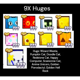 9x Huges Pet Sim 99