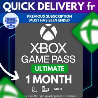 Xbox Gamepass Ultimate 1 Month