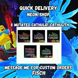 5 Mutated Cathulid/Cathulith - Leviathan Hunt - Leviathan Spawn Set | Fisch