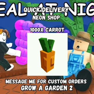 1000x Carrot Seed | Grow A Garden 2