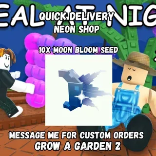 10 Moon Bloom Seed | Grow A Garden 2