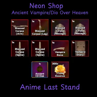 Ancient Vampire/ Dio Bundle | Anime Last Stand