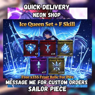 Esdeath/Ice Queen Set with F Skill | Sailor Piece