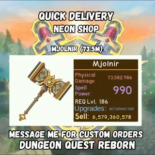Mjolnir (73.5M) | Dungeon Quest Reborn