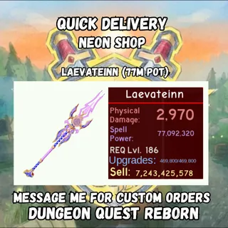 Laevateinn (77M Pot) | Dungeon Quest Reborn