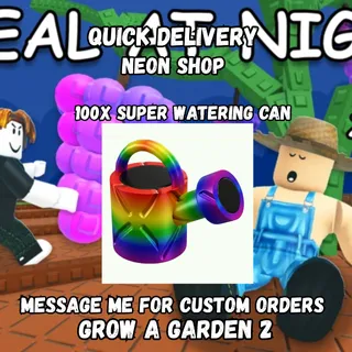 100 Super Watering Can | Grow A Garden 2